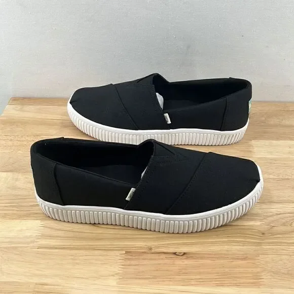 Toms Alpargata Indio Slip-On Sneakers - Black Canvas- Various Sizes- NIB - Picture 5 of 7